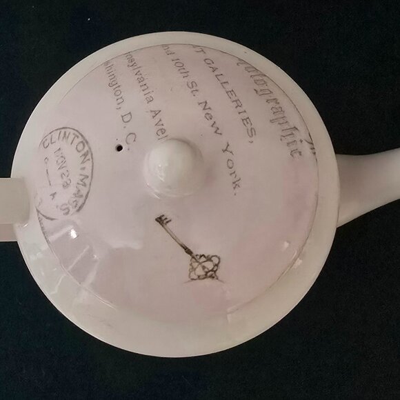 Gracie Stechcol Pink and White Floral Teapot and Creamer - Picture 5 of 8